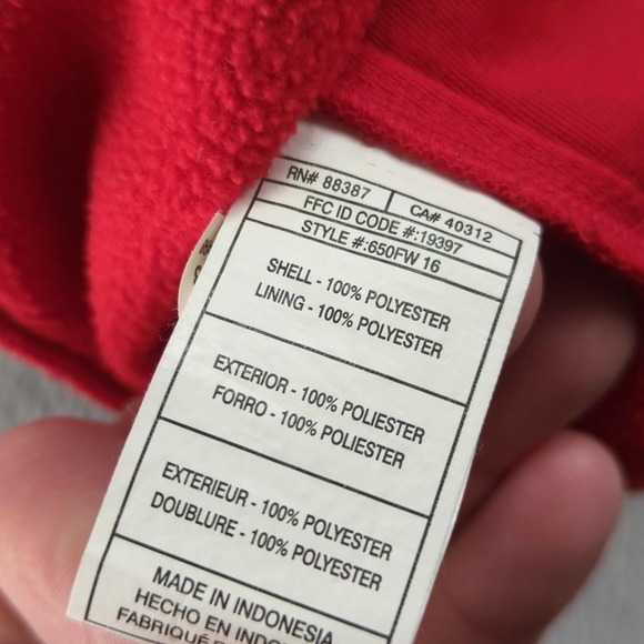 Team Canada Hockey Hoodie Sweatshirt Mens Large Red Adidas World Cup 2016 - Picture 6 of 12